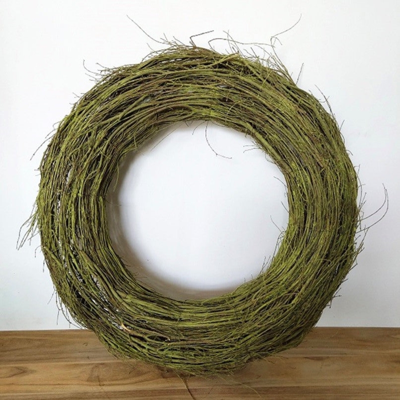 Large Scale Twig Wreath: Densely Packed Natural Branches Wall Decor