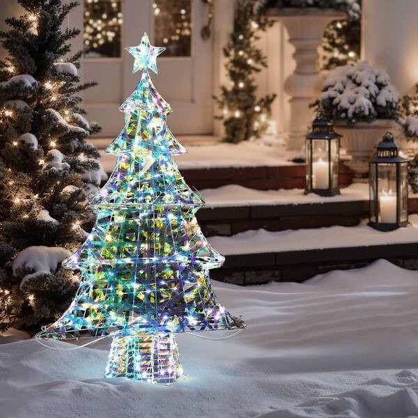 Lighted Outdoor Decoration Wireframe Minimalist Multicolored LEDs