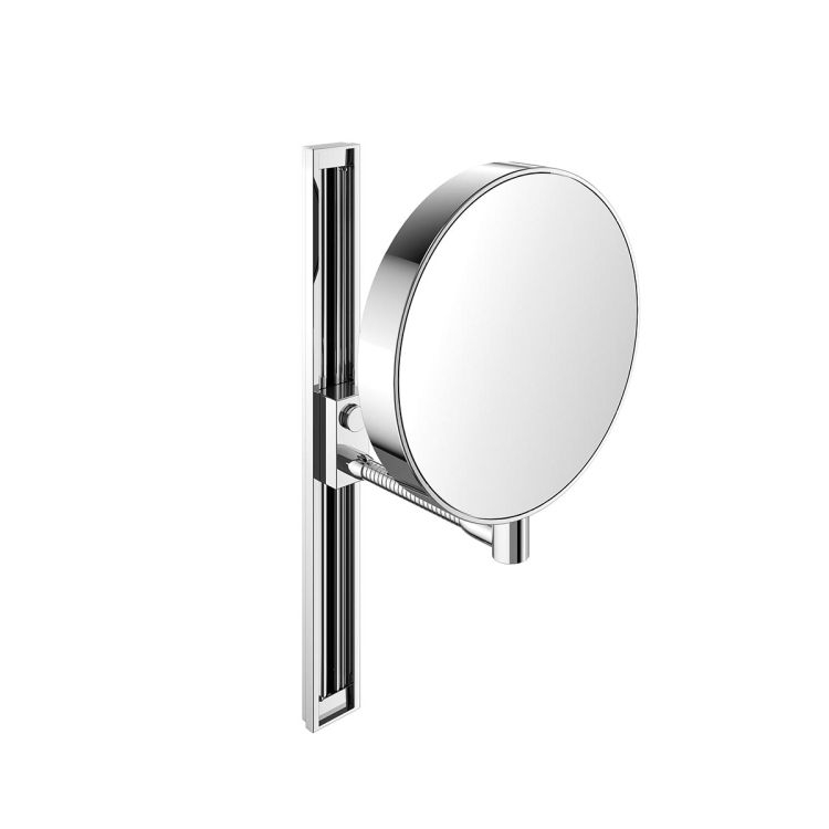 Makeup Mirror Polished Chrome Accordion Arm Height Adjustable