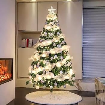 Matte Finish Artificial Pine Tree Unlit X-Shaped Base