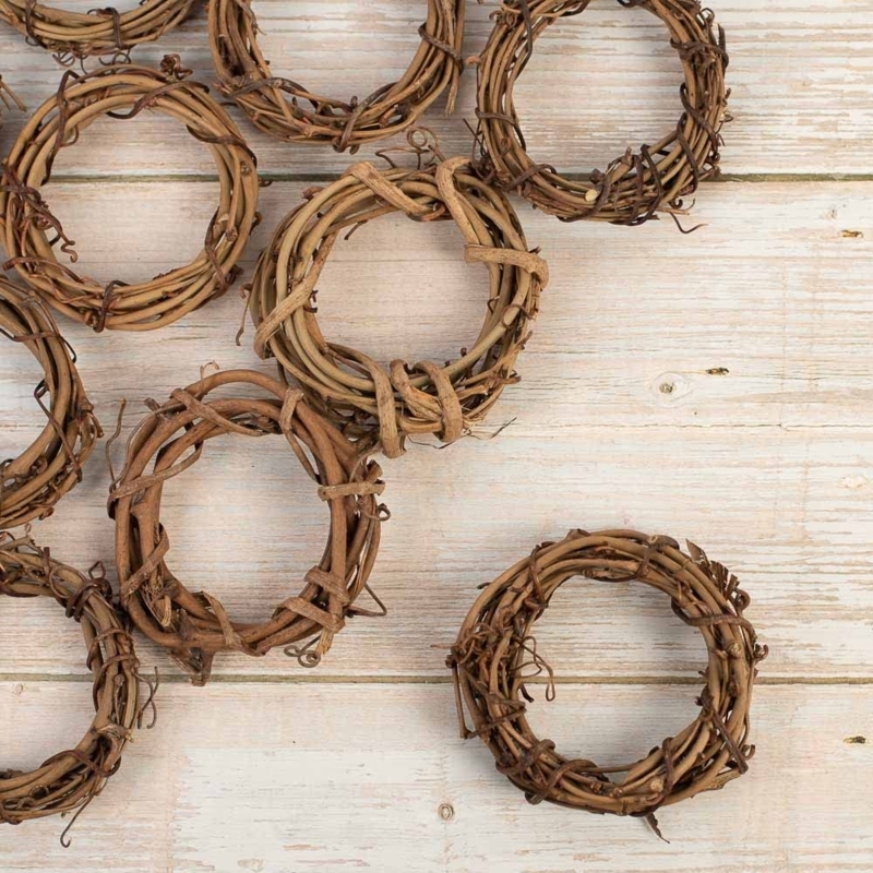 Miniature Grapevine Wreath for Country Decor & DIY Crafts Projects