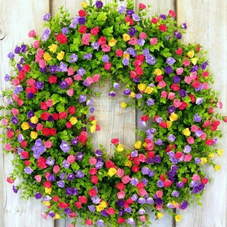 Mixed Daisy Flowers Wreath, Spring Daisy Wreath Front Door