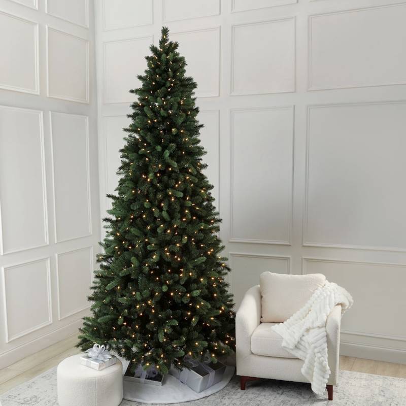 Modern Scandinavian White Christmas Tree With High Tip Count