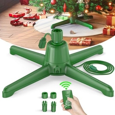 Motorized Christmas Tree Stand with Remote Control Rotation