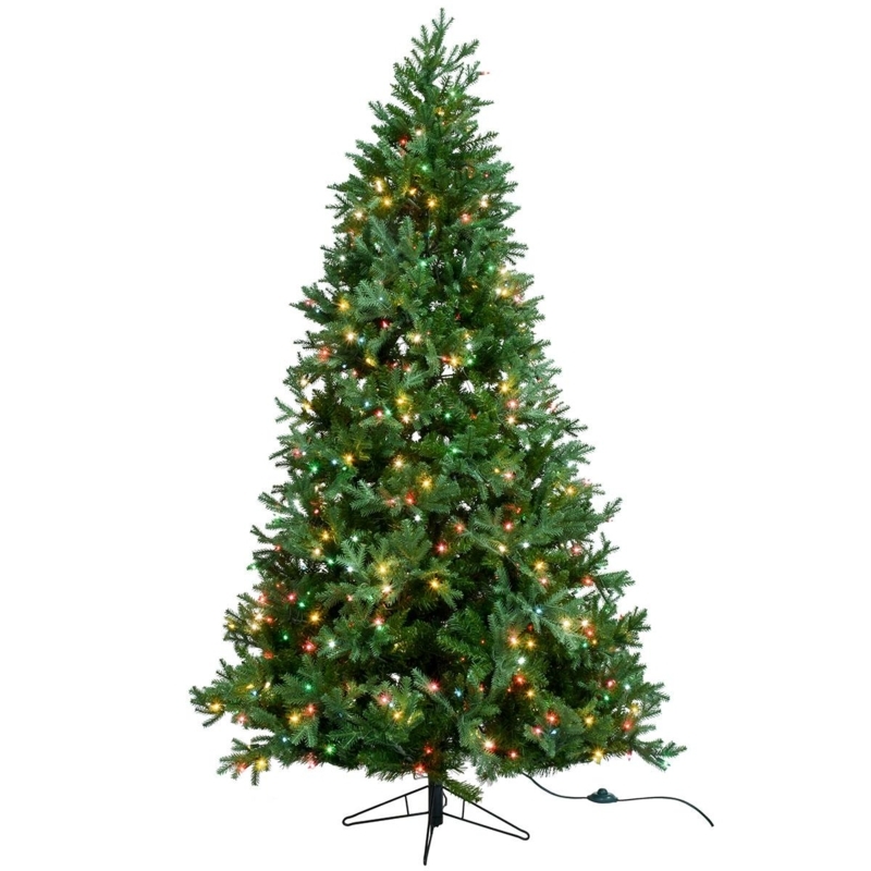 Multi-Color LED Holiday Tree Full Silhouette Traditional Festive