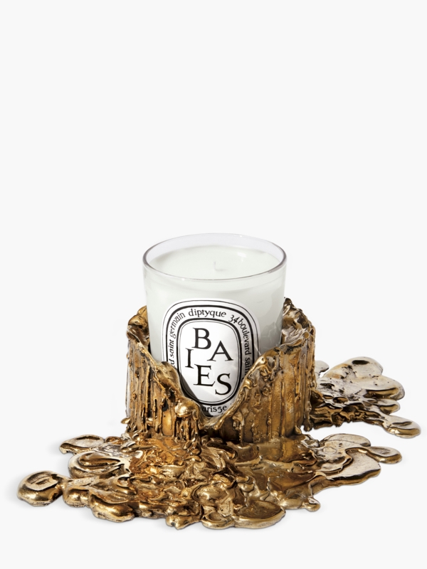 Nature-Inspired Candle Holder with Organic Branch-Like Structure