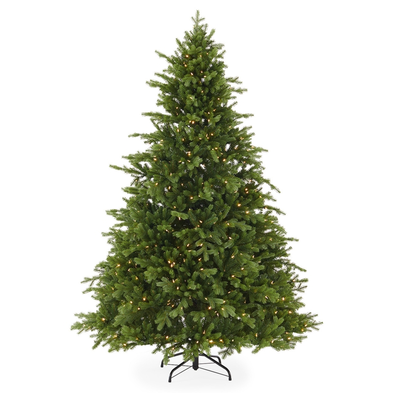 Noble Fir Artificial Christmas Tree with 1000 Twinkling LED Lights
