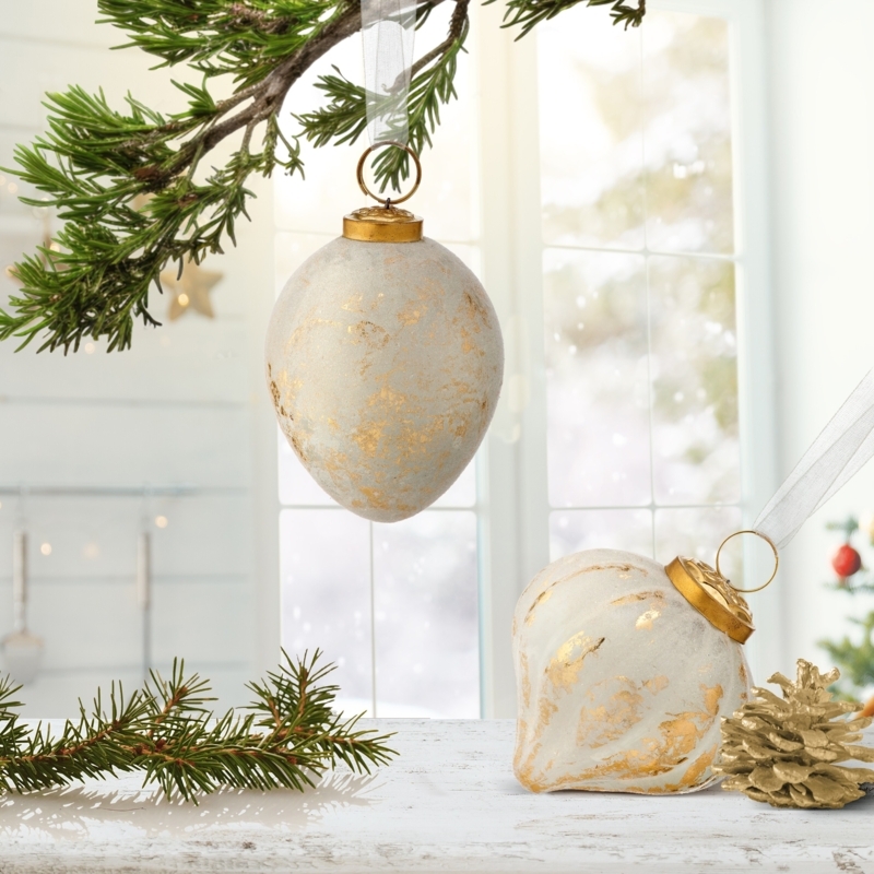 Onion Shaped Ornament Burgundy Velvet and Gold Foil Traditional Glam
