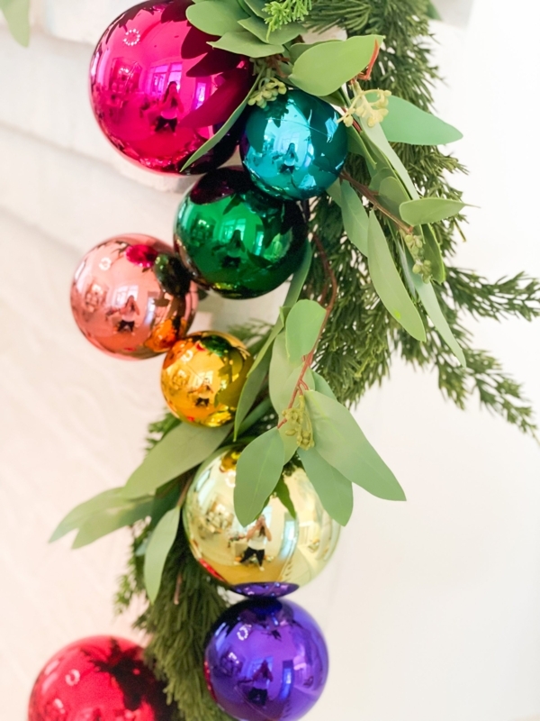 Ornament Garland Multi Color Palette High Shine Metallic Finish Dense