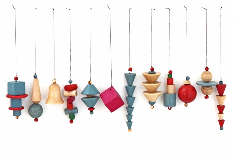 Ornament Set Bauhaus Aesthetic Geometric Primary Color Palette