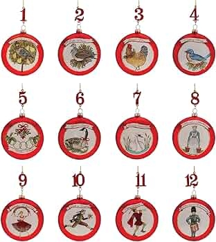 Ornament Set: Hand-Painted Aesthetic, Folk Art Style, Traditional Theme
