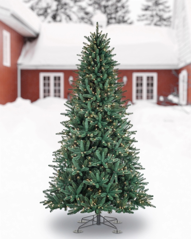 Outdoor Artificial Christmas Tree Pre-lit Grand Scale Porch Decor