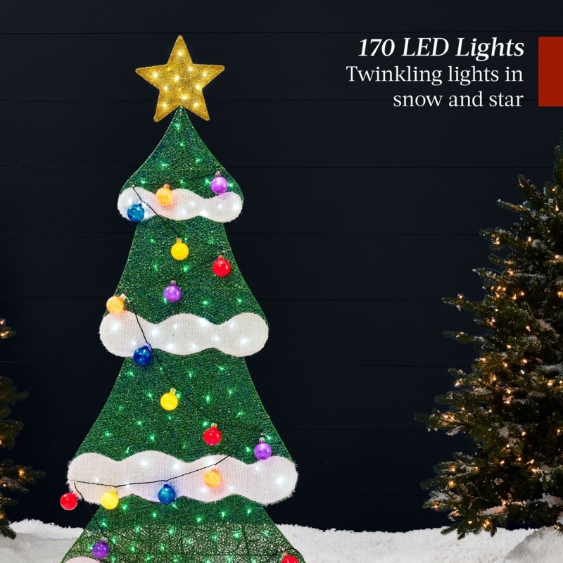Outdoor Christmas Decoration 2D Silhouette Matching Gift Boxes