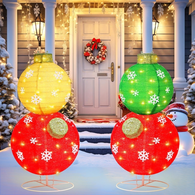 Outdoor Christmas Decorations Stackable Design with Collapsible Feature