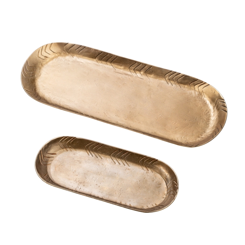 Oval Iron Decorative Trays | Northlight Interiors - Northlight Interiors,  Inc.