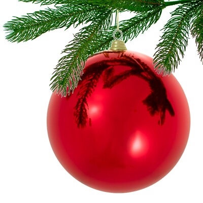 Oversized Christmas Ornament Glossy Polished Finish 280mm
