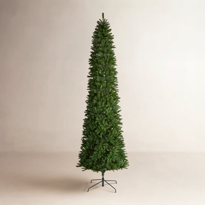 Pencil Christmas Tree Slim Profile Unlit Space Saving Design