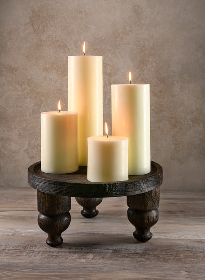 Pillar Candle, Wide Diameter Wax, Matte Finish, Classic Minimalist.