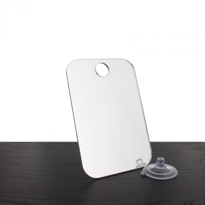 Portable Shower Mirror with Suction Cup Mount for Travel