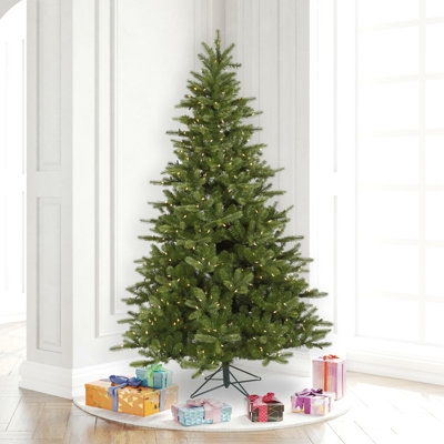 Pre-lit Artificial Spruce Tree Full Conical Shape