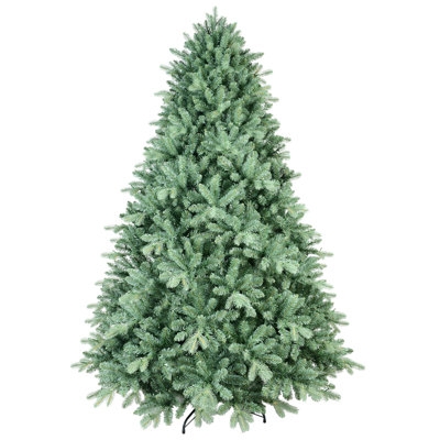 Pre-Lit Christmas Tree LED Lights Blue Toned Foliage Contemporary