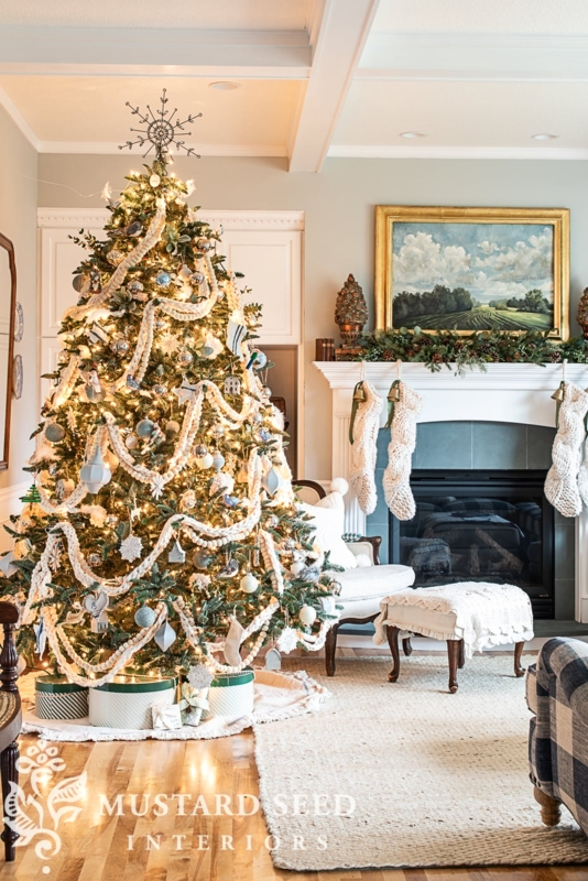 Realistic Christmas Tree, Pre-Lit Sparse Fir Silhouette