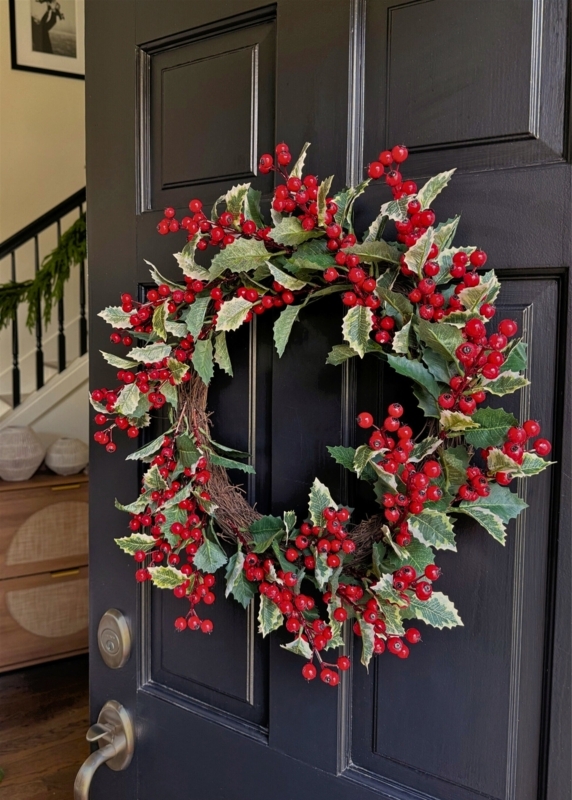 Regency International 24" Waterproof Berry Mixed Holly Wreath