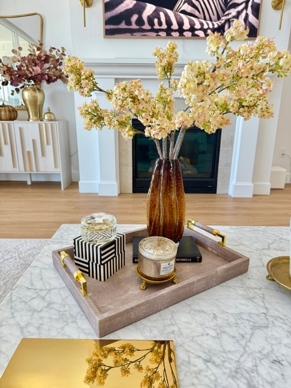 Round Rattan Decorative Tray Set Woven Two Tone Finish