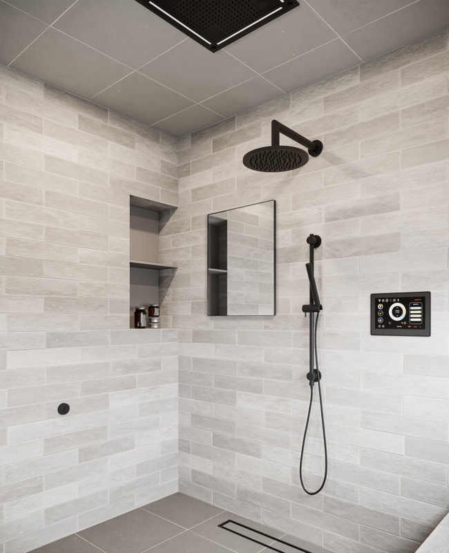 Round Shower Mirror with Fog Free Technology for Spa Bathroom