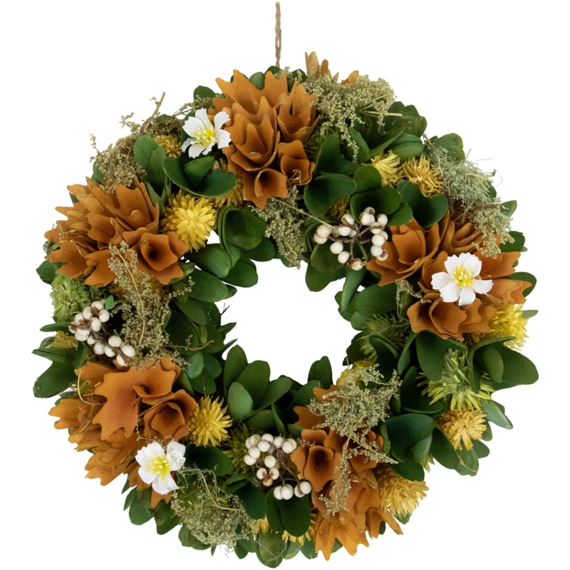 Rustic Star Decorative Wreath Wood Toned Textures