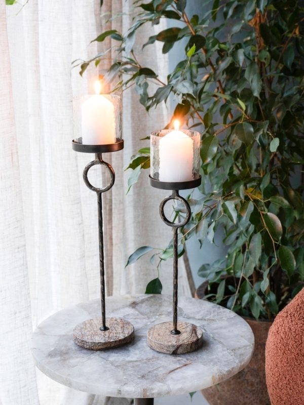 Rutland Table Hurricane Candle Holder | Large