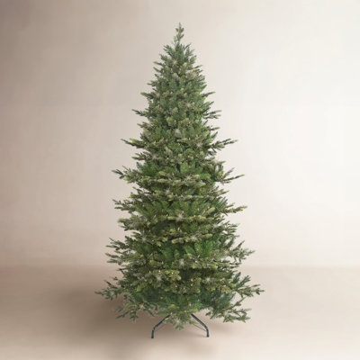 Slender Christmas Tree Woven Collar Warm Lights Cozy Holiday Decor