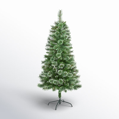 Slender Pre-lit Christmas Tree, Pencil Profile with Integrated LEDs