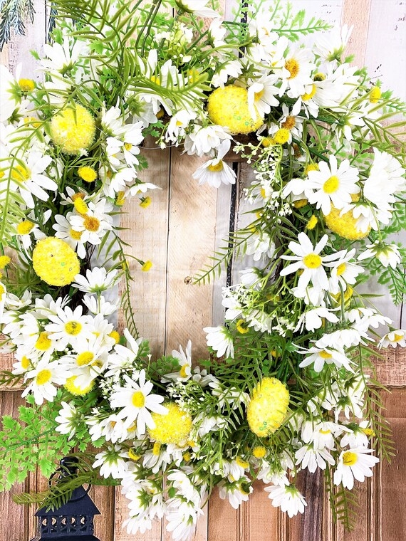 Speckled Easter Eggs Wreath, Spring Front Door Wreath Decor
