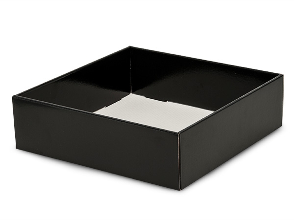 Square Decorative Tray featuring Ribbed Corrugated Surface Texture