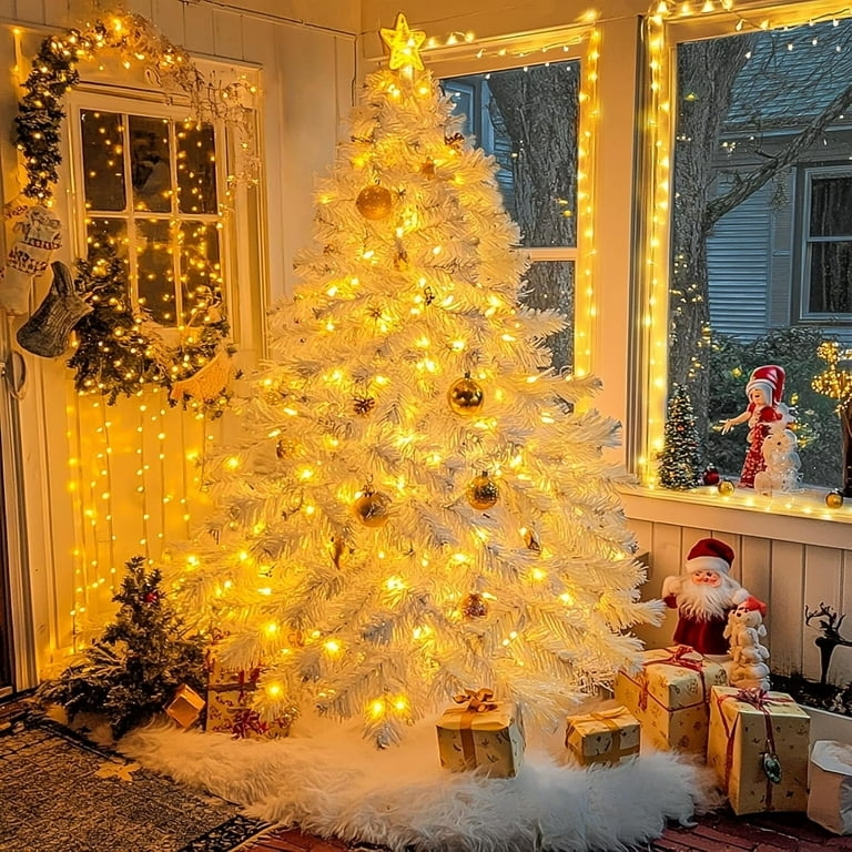 String Lights 200 LED 66 Ft Clear Wire High Density Decor