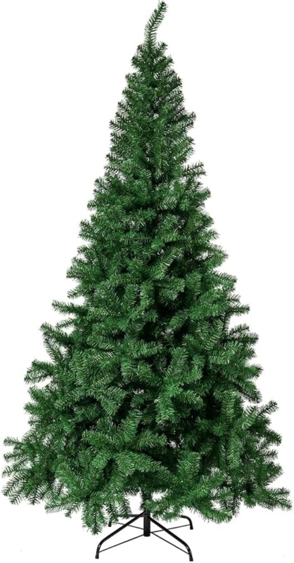 Tapered Silhouette Artificial Christmas Tree, Unlit Forest Green