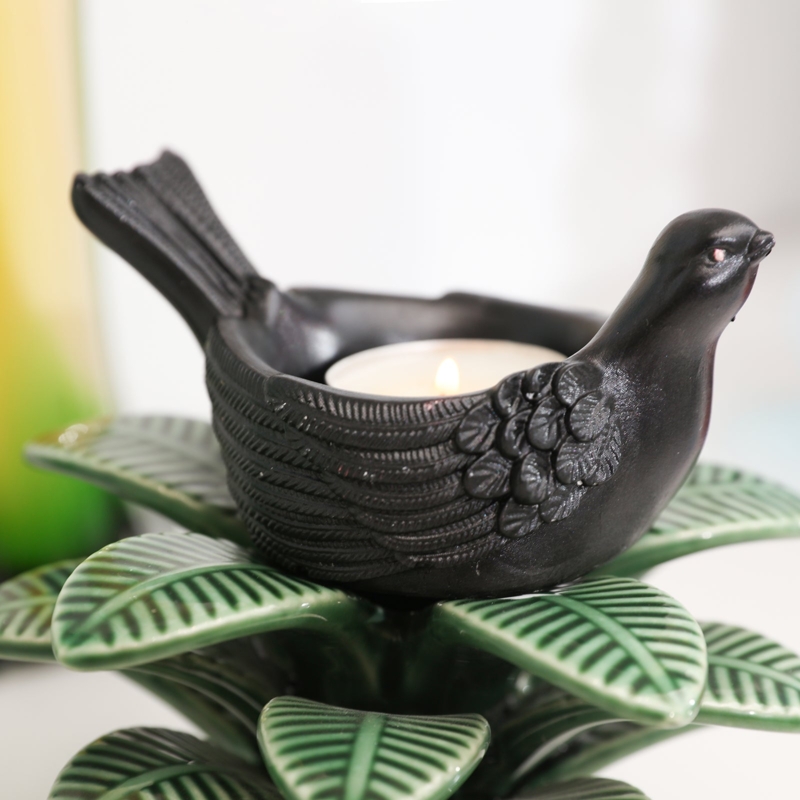 Tealight Holder Matte Stone Like Bird Shape DIY Craft Tool Silicone Mold