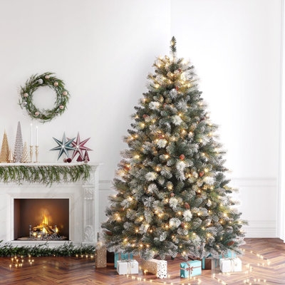 Twinkling Christmas Trees | Twinkle Light Tree & Flocked Twinkle Tree