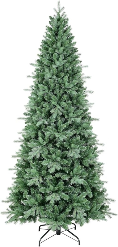 Unlit Artificial Blue Spruce Pencil Christmas Tree