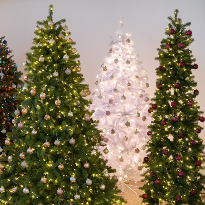 Unlit Artificial Christmas Tree Dense Realistic Faux Fir