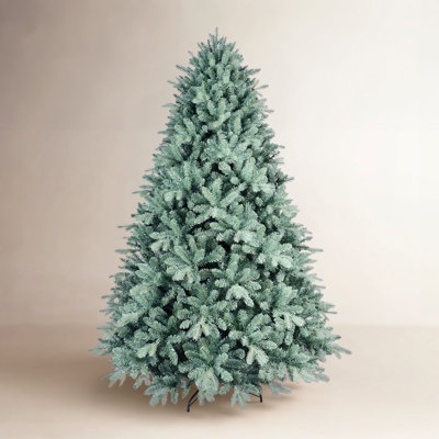 Unlit Blue Spruce Artificial Tree Full Silhouette Farmhouse Style (70 chars)