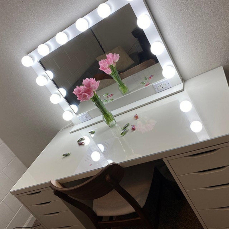 Vanity Mirror Slim Rectangular Integrated LED Frame Touch