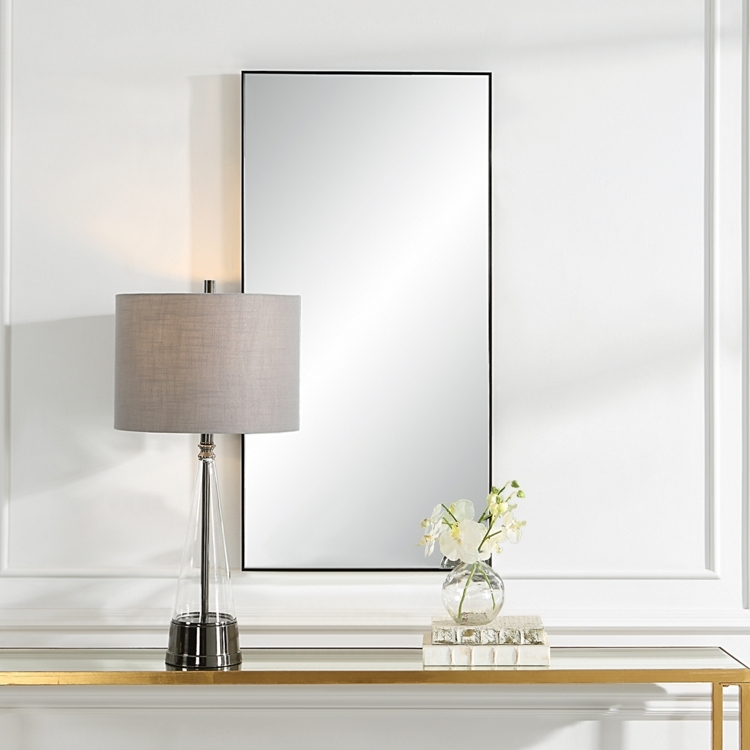 Wall Mirror Large Rectangular Slender Frame Hallway Decor