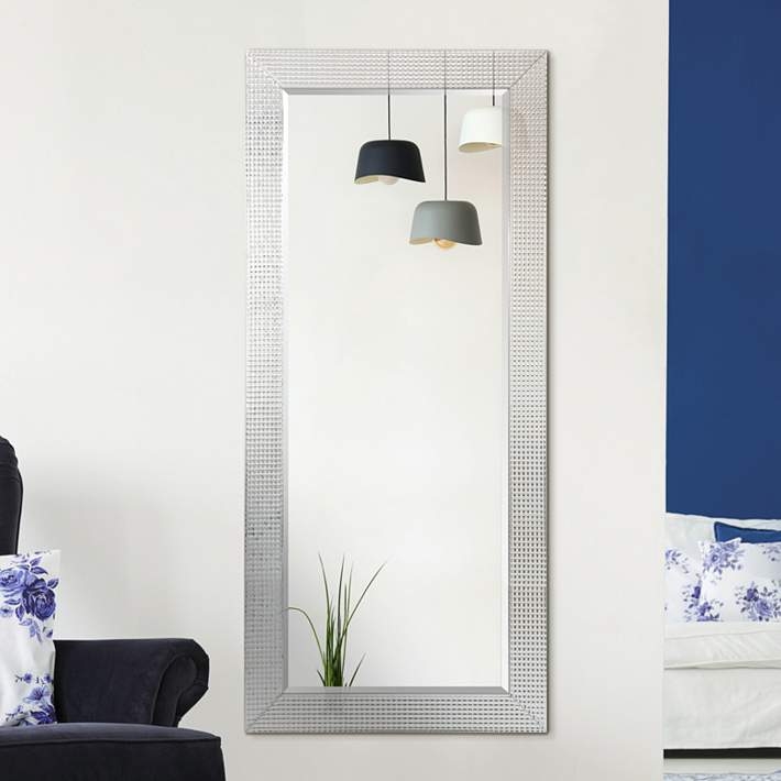 Wall Mirror Mosaic Tile Frame Shimmering Border Dressing Room Decor