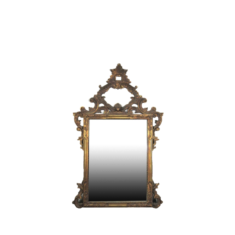 Wall Mirror Ornate Baroque Frame Antique Gold Gilt Beveled Edge