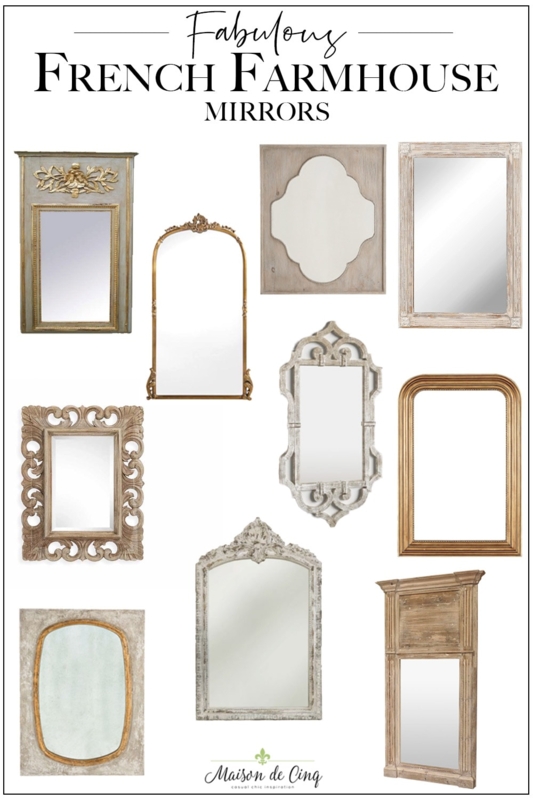 Wall Mirror Ornate Frame Elaborate Scrollwork Distressed Gilt Arched