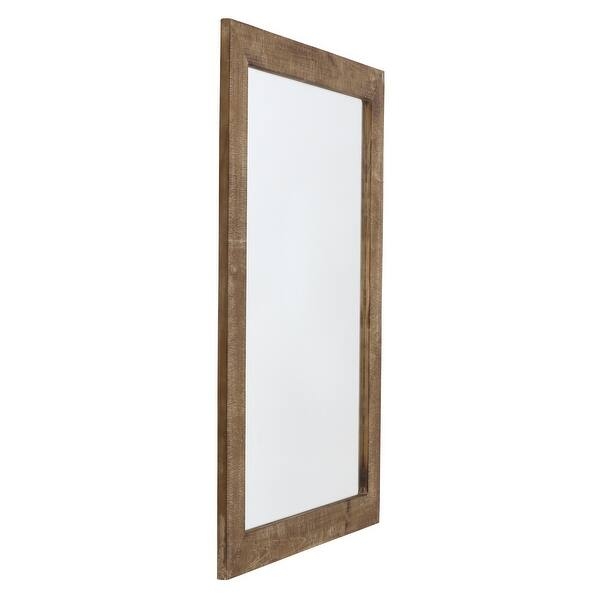 Wall Mirror Scrollwork Cutouts Nutmeg Finish Openwork Frame