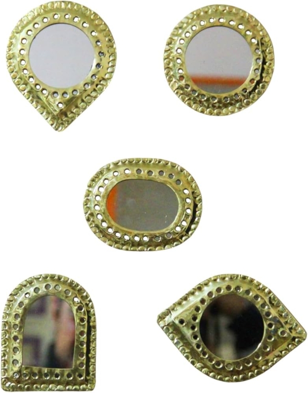 Wall Mirror Set: 5-Piece Mixed Shape Eclectic Geometric Gallery