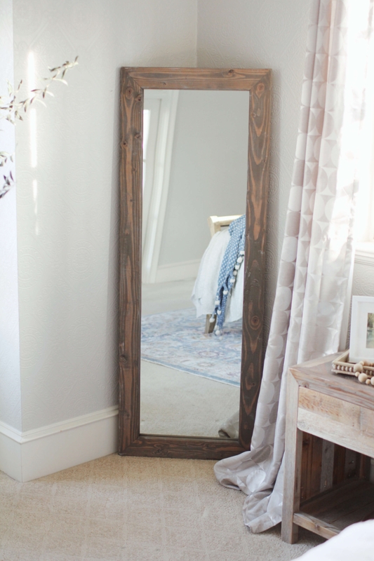 Wall Mirror Trio Rustic Distressed Wood Frame Farmhouse Style